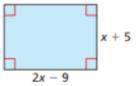 What is the area of the rectangle shown?