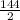 \frac{144}{2}