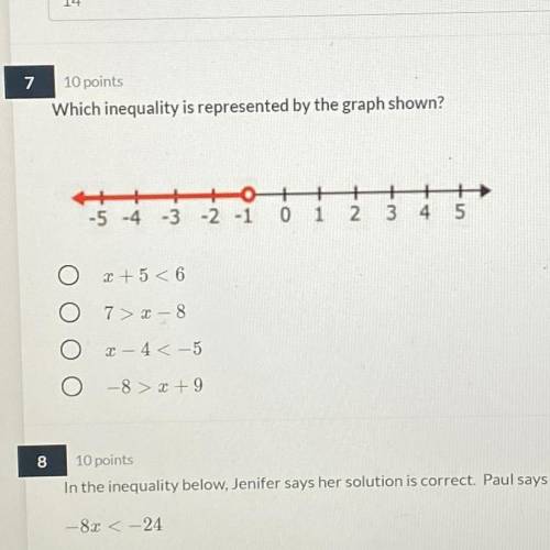 Will give Brainliest to first CORRECT answer!

Which inequality is represented by the graph shown?