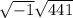 \sqrt{-1} \sqrt{441}