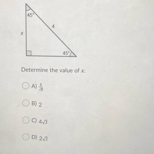 Determine the value of x.
No links please!