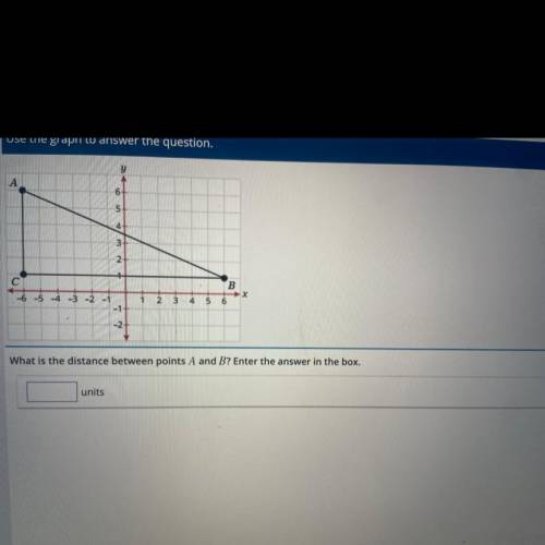 What is the distance between points A and B? Enter the answer in the box.