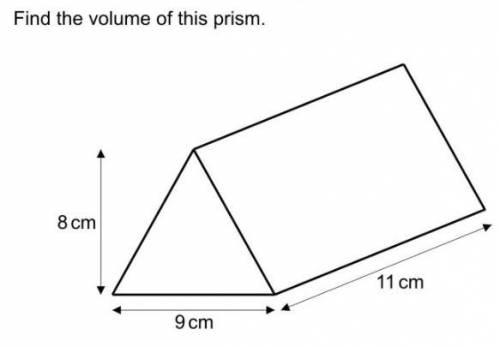 Volume of this prism