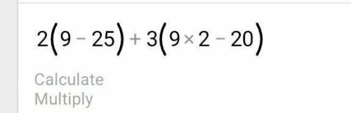 2(3x-5y)+3(x^(2)-4y) for x=3, y=-5