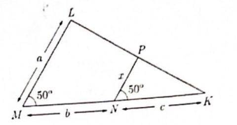 In the given figure find the value of x.