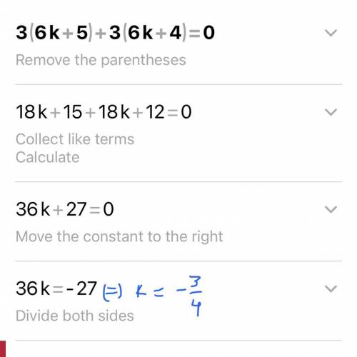 3(6k+5)+3(6k+4
The expression has to be equivalent.