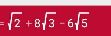 Add 2√2 + 5√3 - 7√5 and 3√3 - √2 + √5