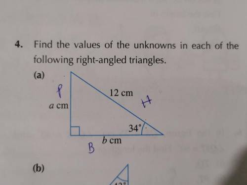 How am i supposed to know if i should use sin/cos/tan when i have 2 unknowns?