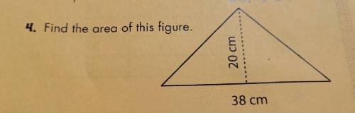 Find the area of this figur.