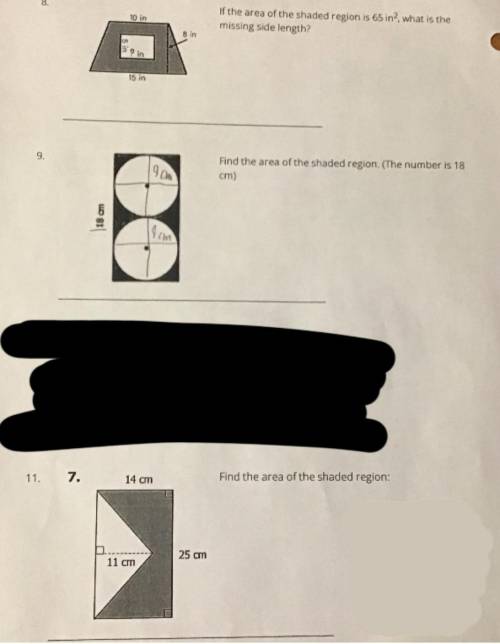 help with math homework due tomorrow morning. i scribbled on of the questions out cause i already d