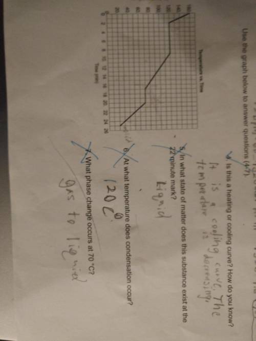 [EASY]{25pt] Can you correct my mistakes?

5. In what state of matter does this substance exist at