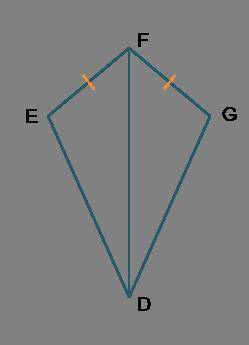 To prove that ΔDEF ≅ ΔDGF by SSS, what additional information is needed?

1. ∠DEF≅∠DGF 
2. ∠DFE ≅