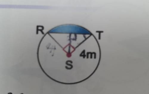 Find the area of segment RST to the nearest hundreth.