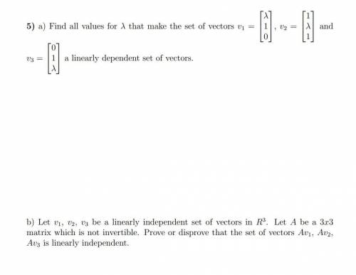 Linear Algebra - Question is attached