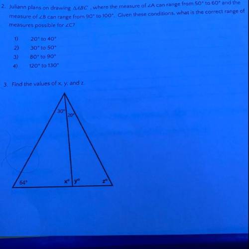 Need help with 2 and 3 please ASAP!!!