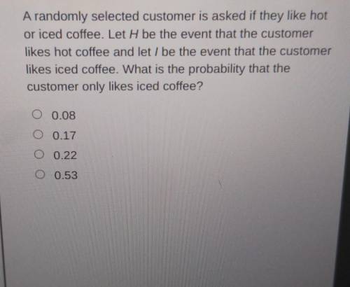 According to sales records at a local coffee shop, 75% of all customers like hot coffee, 30% like i