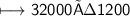 \begin{gathered}\\ \sf\longmapsto 32000÷1200\end{gathered}