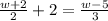 \frac{w+2}{2} +2=\frac{w-5}{3}