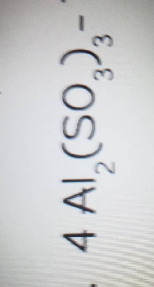 Count the atoms in the following example Need answer ASAP