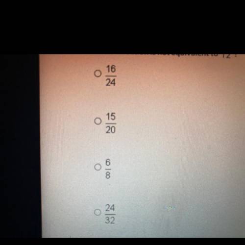 Which fraction is equivalent to 9/12