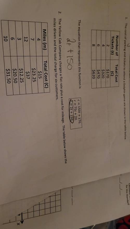 Date: 1 The cost of parking and tickets to attend a Dolphin game are shown in the table below. Numb