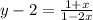 y-2=\frac{1+x}{1-2x}