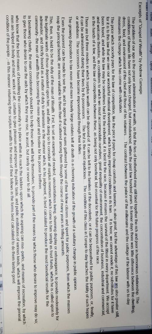 Andrew Carnegie's  Wealth was published in the North American Review in 1889. The essay later bec