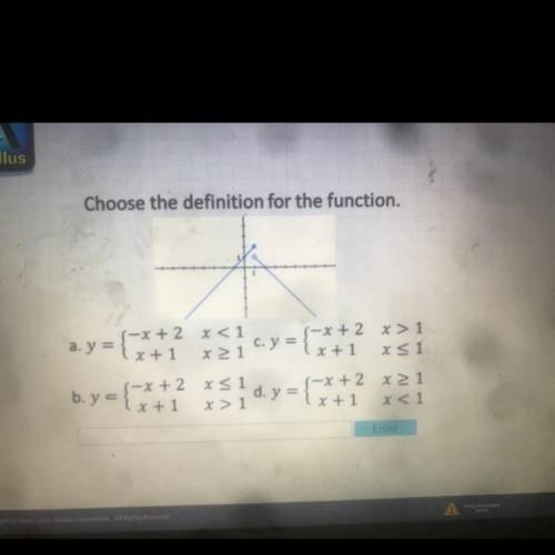 Choose the definition for the function.