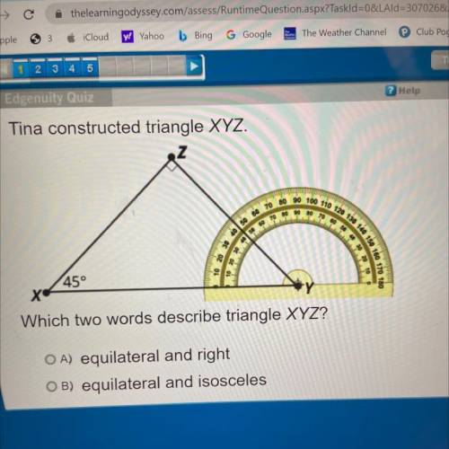 HELPPPPPPPPPPPPPPPPPP

A: equilateral and right
B: equilateral and isosceles 
C: isosceles and sca