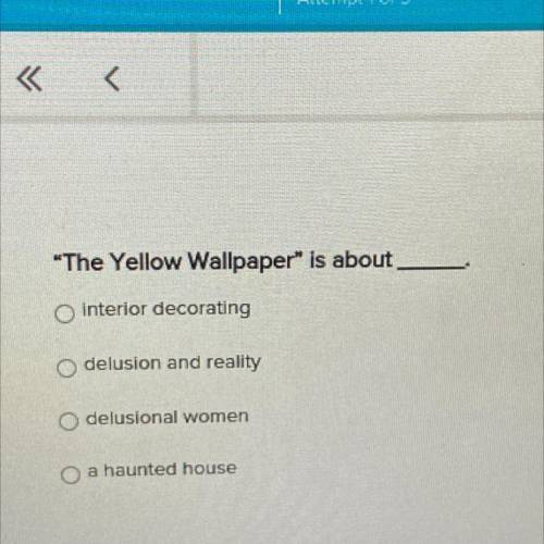 The yellow wallpaper is about what