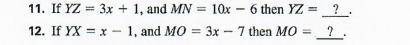 Geometry! 
Use the diagram of triangle MNO where, X, Y, and Z are the midpoints of the sides.