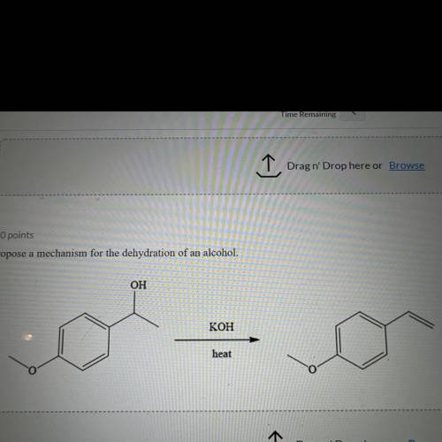 Propose a mechanism for the dehydration of an alcohol.