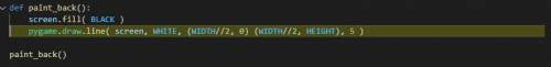 Im righting a python file with pygame my code says it tuple. this is my code.

pygame.draw.line( s