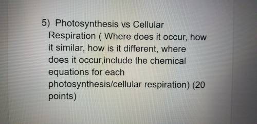 PLEASE HELP MEE! Photosynthesis vs Cellular Respiration

Photosynthesis
Where does it occur, how i