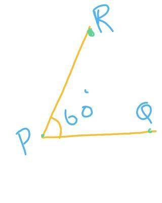 Construct a 60° angle