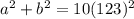 a^{2}+b^{2}=10(123)^{2}