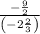 \frac{-\frac{9}{2}}{\left(-2\frac{2}{3}\right)}