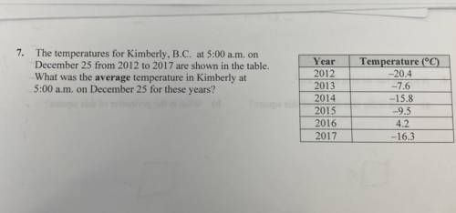 Math temperature question