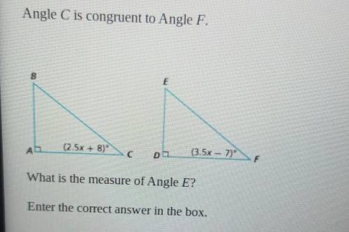 Please Help!!! Angle C is Congruent to Angle F