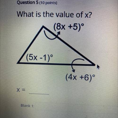 What is the value of x?