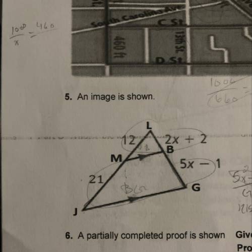 Side split theorem…… I don’t know how I should set up the equation….help ?