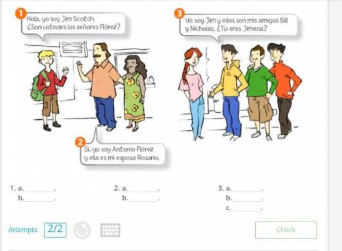 Read the dialogues and write the subject pronouns. alt_text a. . b. . a. . b. . a. . b. . c.