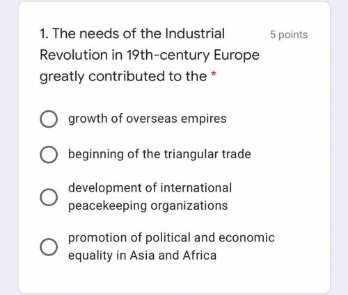 The needs of the industrial revolution in 19th century Europe greatly contributed to the