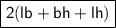 \boxed{ \sf{2(lb + bh + lh)}}