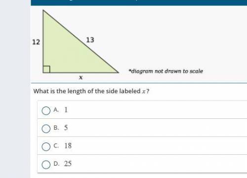 What is the length of the side labeled X?