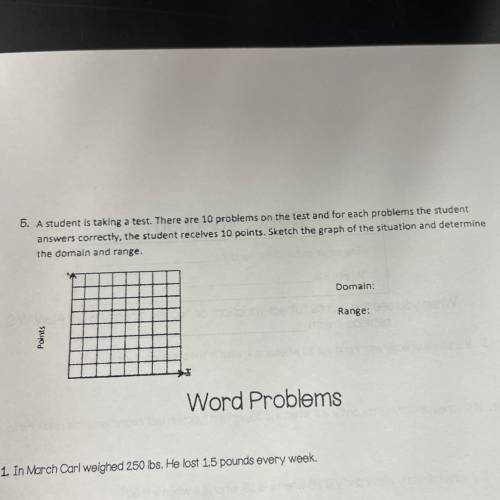 A student is taking a test. There are 10 problems on the test and for each problems the student

a