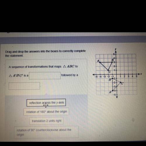 Drag and drop the answers into the boxes to correctly complete

the statement.
A sequence of trans