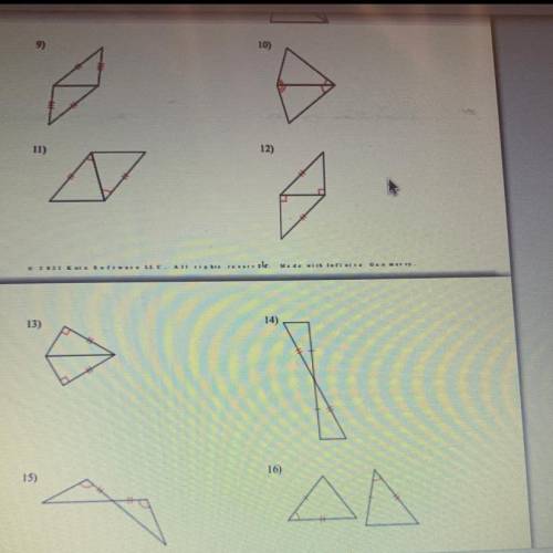 Determine if the two triangles are congruent.If they are state how you know