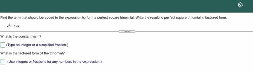 What is the constant term and the factored form of trinomial ?