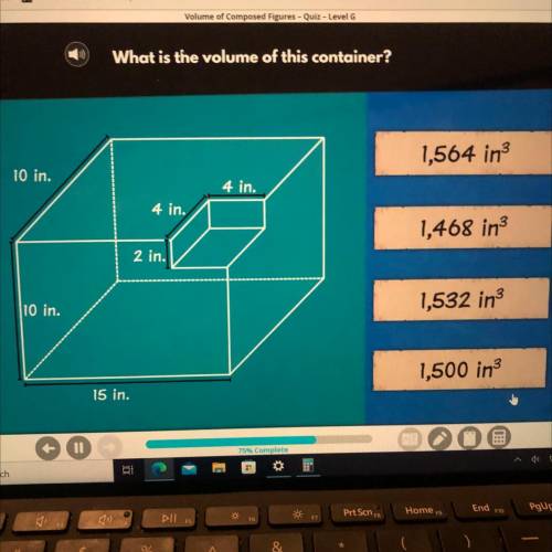 What is the volume of the container